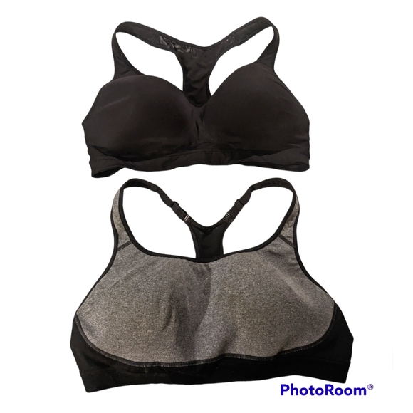 Champion and old navy Women's bra bundle XXL and 38DD racer back black/grey - Picture 1 of 8